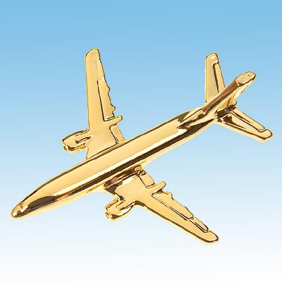 Pin’s 3D doré 24ct Boeing 737-400