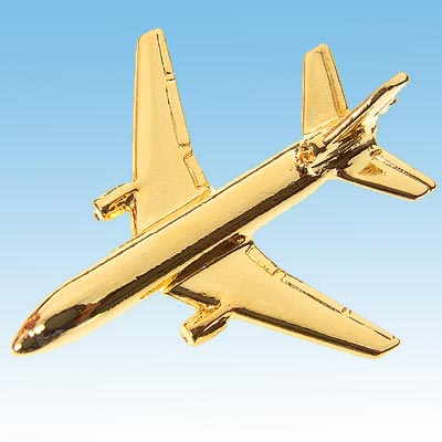Pin’s 3D doré 24ct Douglas DC-10