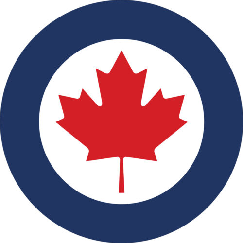 Cocarde Royal Canadian Air Force Ø10cm Autocollant