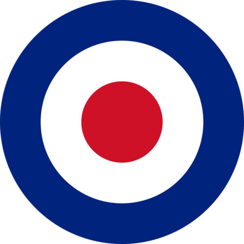 Cocarde Royal Air Force Ø10cm Autocollant
