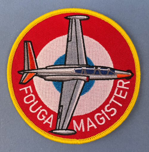 Écusson Fouga Magister brodé Ø100mm